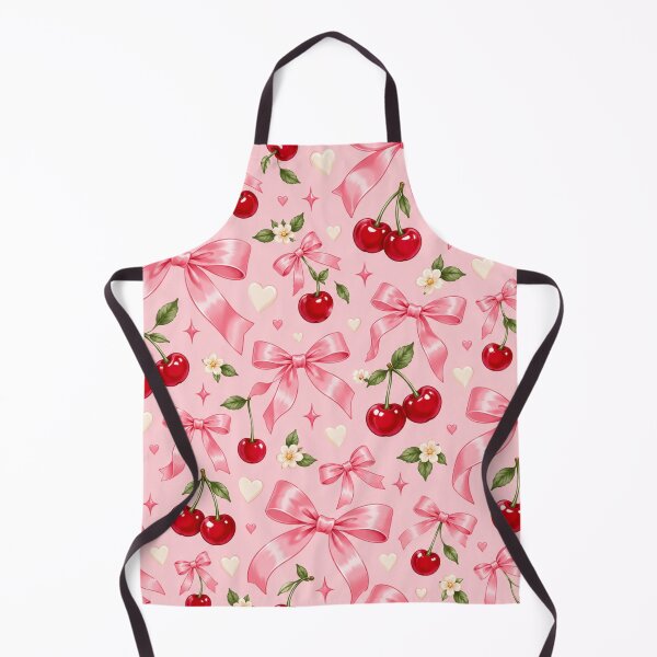 Item preview, Pink Coquette Bows and Cherries Seamless Pattern designed and sold by Epic Wear Store.