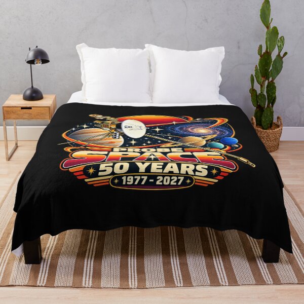 Item preview, Voyager Probe Space 50 Years 1977–2027 Retro Space Exploration designed and sold by Genius Geek.