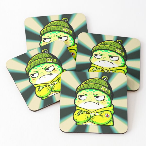 Item preview, Angry Frog with Crossed Arms, Grumpy, Green Hat, Kawaii, Funny designed and sold by AstronautMerch.