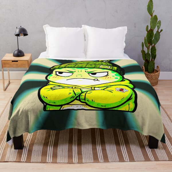 Item preview, Angry Frog with Crossed Arms, Grumpy, Green Hat, Kawaii, Funny designed and sold by AstronautMerch.