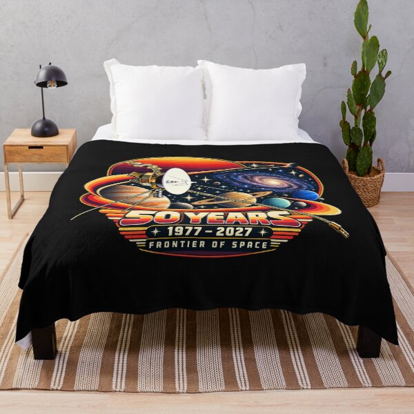 Item preview, Voyager Probe Space 50 Years 1977–2027 Retro Space Exploration designed and sold by Genius Geek.