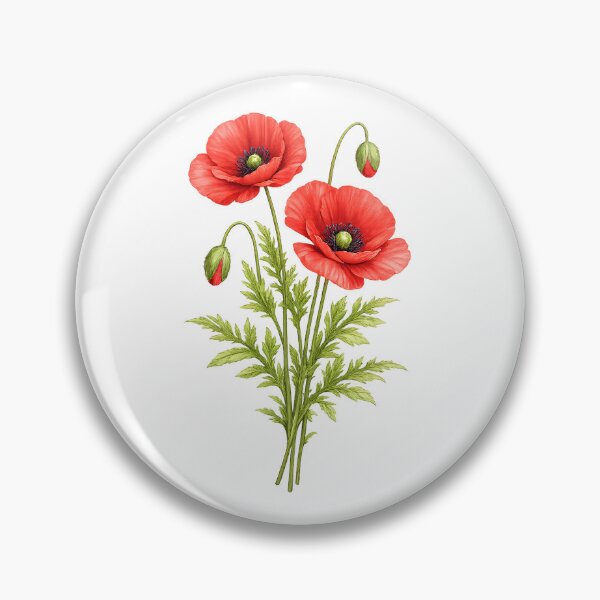 Item preview, Red Poppy Botanical Blooms designed and sold by Yomere.