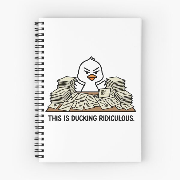 Item preview, This Is Ducking Ridiculous Funny Office Duck Sticker designed and sold by Inkabbmate.