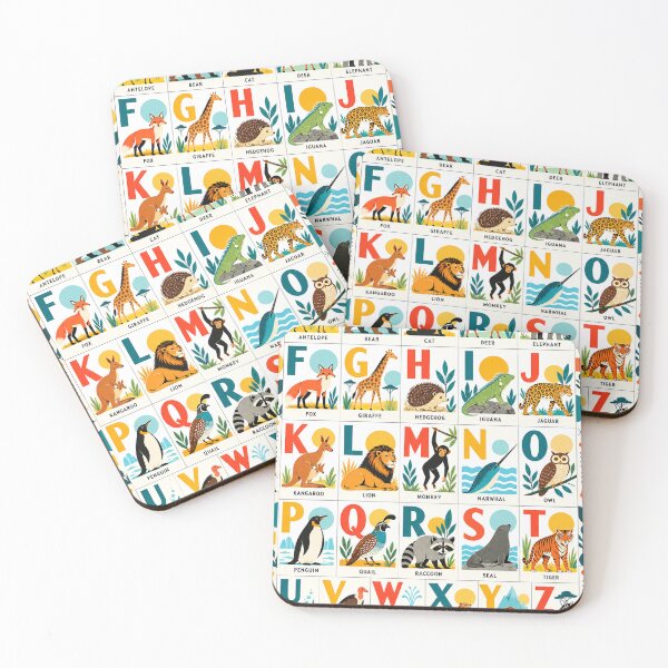 Item preview, Alphabet A to Z – Retro ABC Learning Poster designed and sold by LuluLeb.
