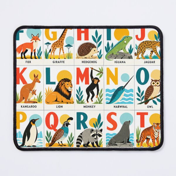 Item preview, Alphabet A to Z – Retro ABC Learning Poster designed and sold by LuluLeb.