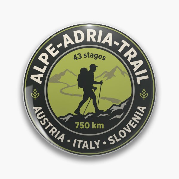 Item preview, Alpe-Adria-Trail Hiking Adventure Badge designed and sold by Digital Art Works  Hub.