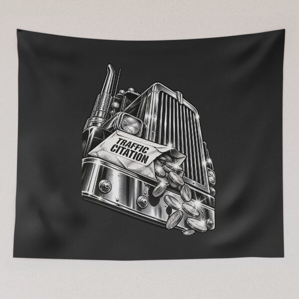 Item preview, Chrome Big Rig Trucker & Traffic Citation designed and sold by NomadForge.
