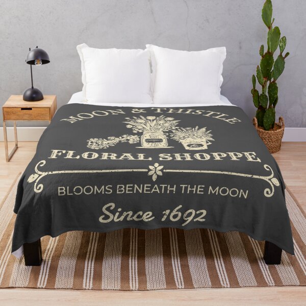 Item preview, Moon & Thistle Floral Shoppe – Witchy Vintage Halloween Floral Design – Cream designed and sold by Leslie Makes Stuff.