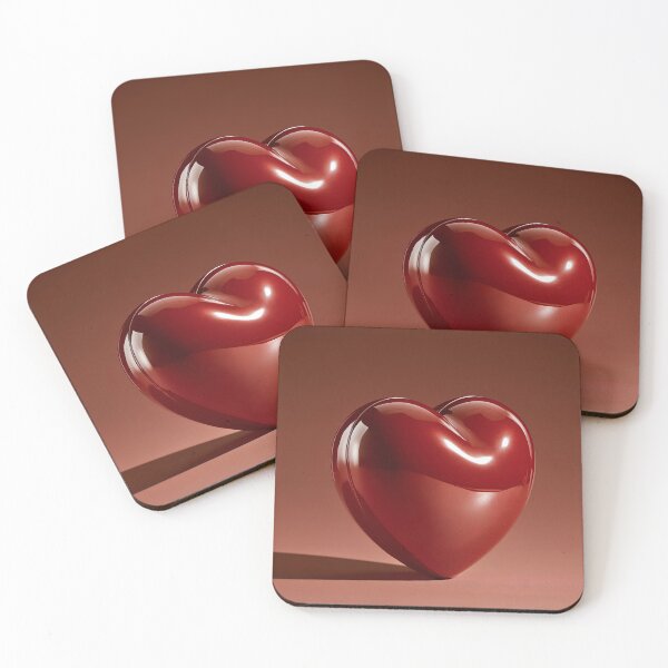 Item preview, Glossy Ruby Red Heart – Modern Romantic Art designed and sold by CarpeDiemV.