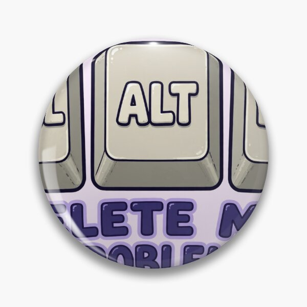 Item preview, Ctrl Alt Delete My Problems Funny Tech Sticker designed and sold by WhaleStore.
