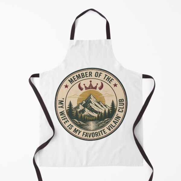 Item preview, My Wife Is My Favorite Villain – Vintage  Emblem Mountain Adventure Club designed and sold by Art-Arcade6.