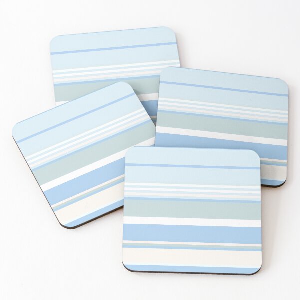 Item preview, Abstract Light Blue Horizontal Stripes designed and sold by TwelveParties.