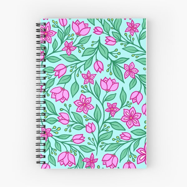 Item preview, Whimsical pink springtime wildflowers dancing in the wind designed and sold by ellaauroradsign.