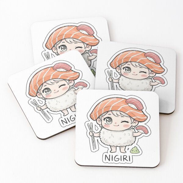 Item preview, Sushi Cute Trending Sticker designed and sold by ErdinaStudio.