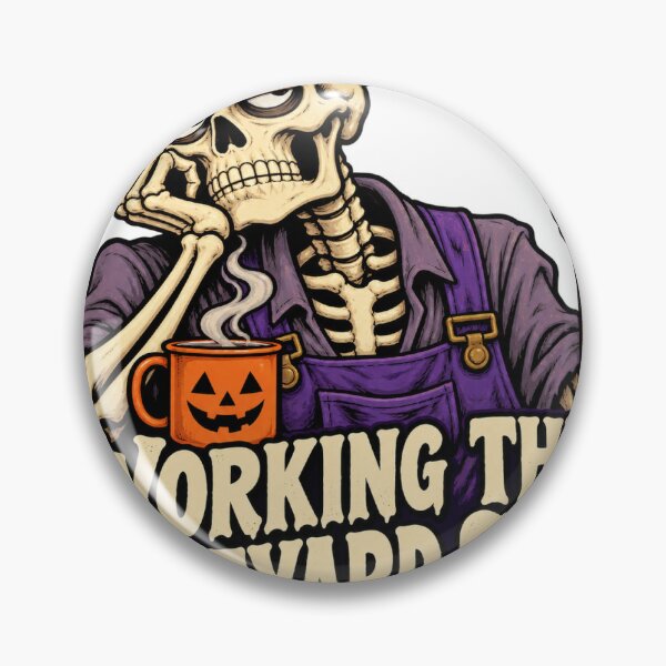 Item preview, Working the Graveyard Shift Skeleton designed and sold by UprisingDesigns.