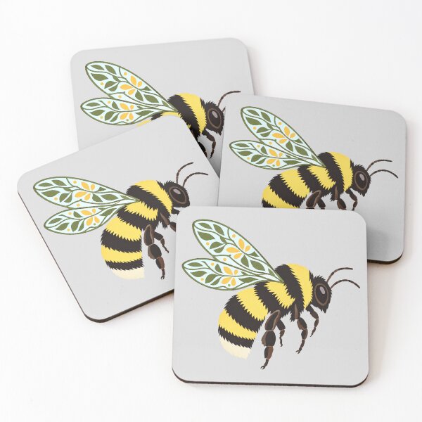 Item preview, Colorful Bumblebee with Botanical Patterned Wings designed and sold by hattie's.