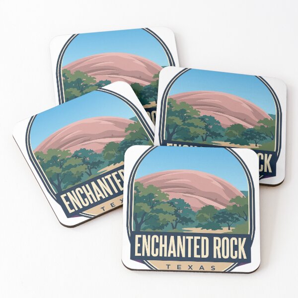 Item preview, Enchanted Rock Texas Pink Granite Summit Oval Badge Sticker designed and sold by DetourDgn.