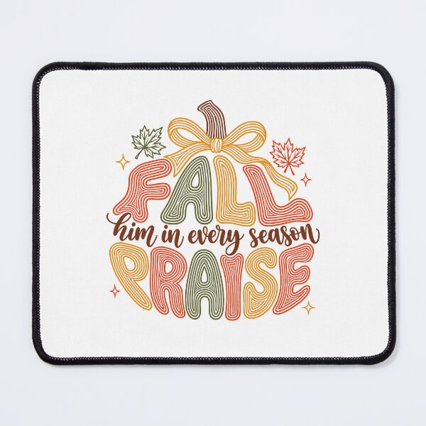 Item preview, Fall Praise Him In Every Season – Retro Christian Autumn Pumpkin Bow Faith Typography designed and sold by Jose Art Studio.