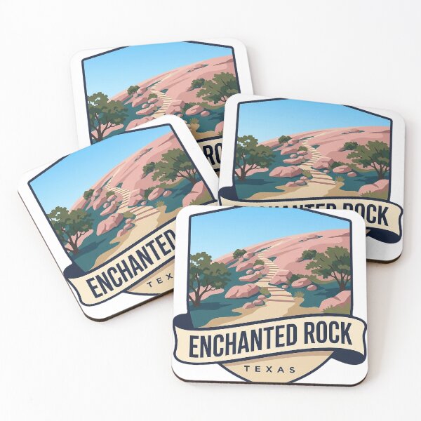 Item preview, Enchanted Rock Texas Summit Trail Shield Badge Sticker designed and sold by DetourDgn.
