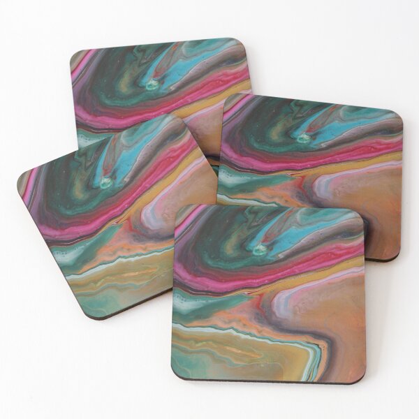 Item preview, Ruby and Copper Flow designed and sold by GalinaFluidArt.