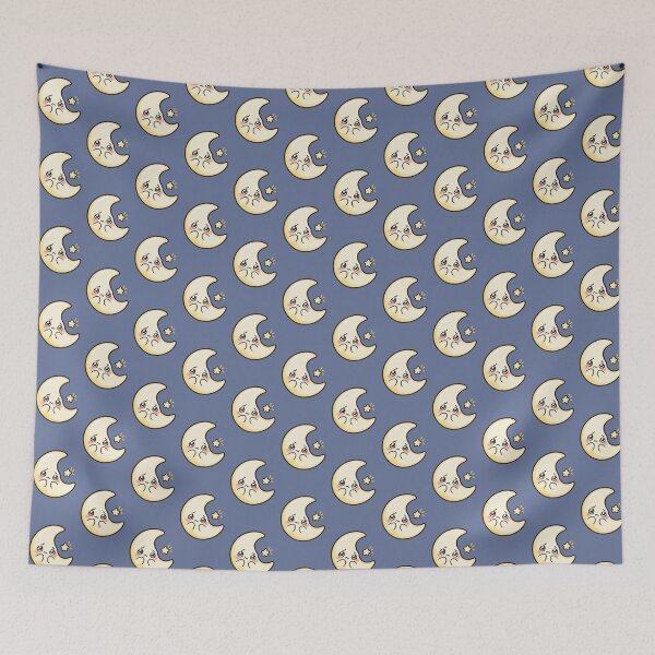 Item preview,  Shy Crescent Moon – Cute Kawaii Pastel Celestial Art designed and sold by MetaModel Editions.
