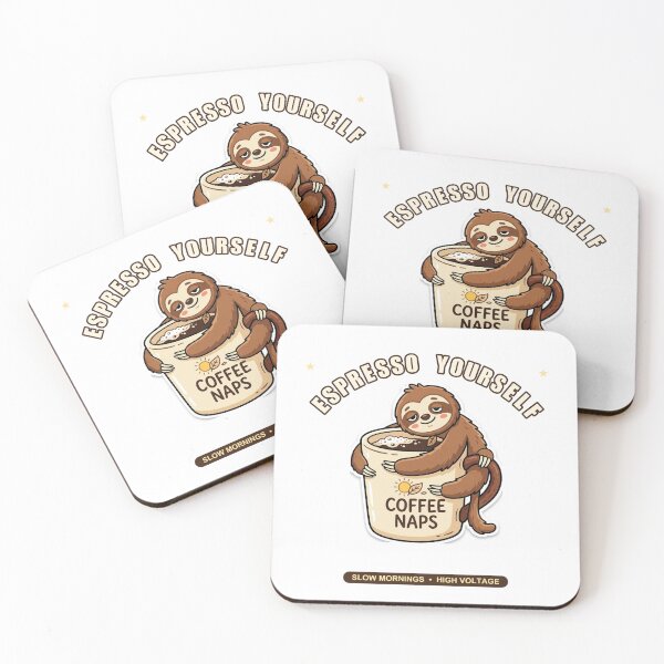 Item preview, Espresso Yourself Funny Sloth Coffee Lover T-Shirt  designed and sold by Giobb-Artwork.