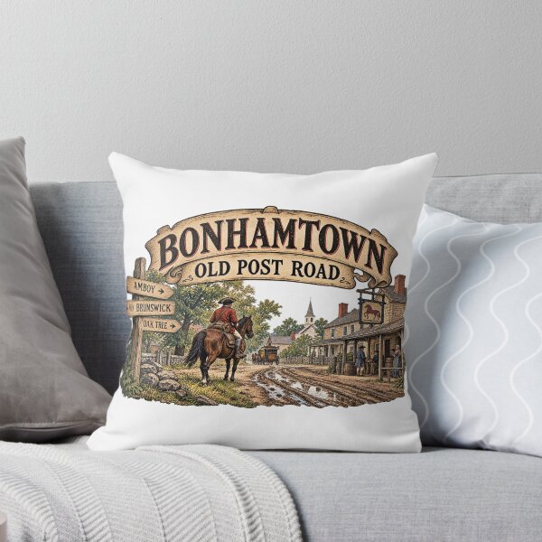 Item preview, Bonhamtown Old Post Road – Colonial New Jersey Travel Route designed and sold by Past in Threads.