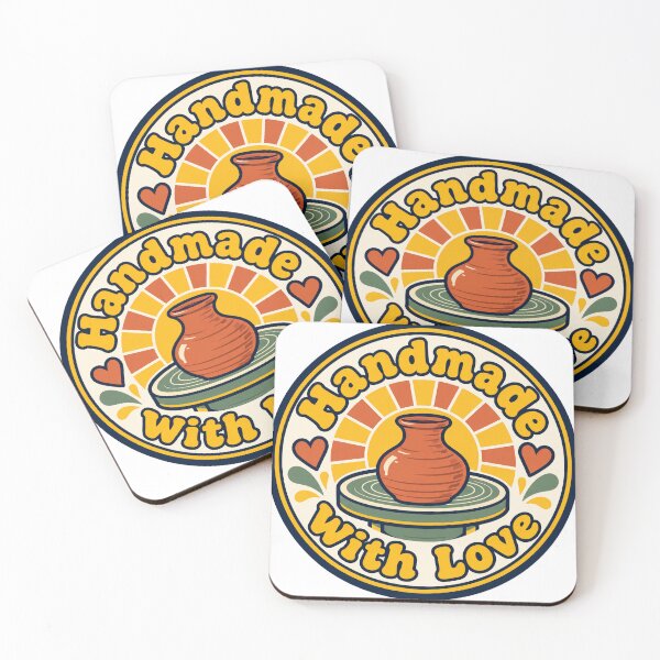 Item preview, Handmade With Love Retro Pottery Gift designed and sold by Artful Avenue.