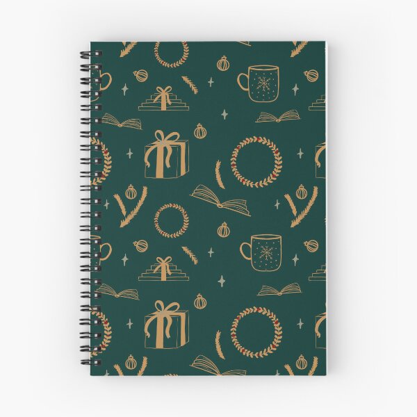 Item preview, Cozy Christmas seamless pattern, book lover Christmas pattern designed and sold by BosskaDesign.