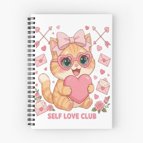 Item preview, Cute Orange Cat Self Love Club Art designed and sold by Luna's World .