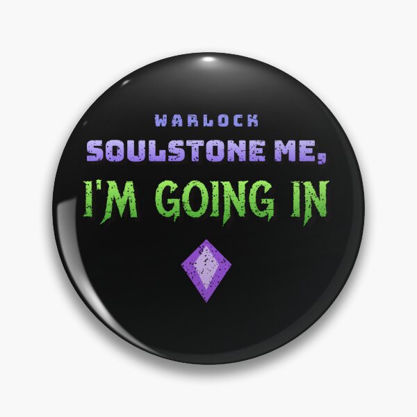 Item preview, Soulstone Me, I'm Going In - Retro Warlock Class Gamer designed and sold by Rebel Rewind.