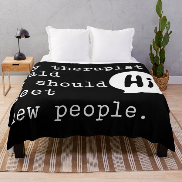 Item preview, HI I SHOULD MEET NEW PEOPLE (WHITE) designed and sold by SamClubwear.