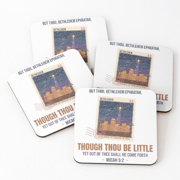 Item preview, Though Thou Be Little Bethlehem Micah 5:2 Vintage Postage Stamp designed and sold by ebocraft.