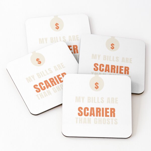 Item preview, My Bills Are Scarier Than Ghosts — Funny Halloween T-Shirt designed and sold by Floating Cow.