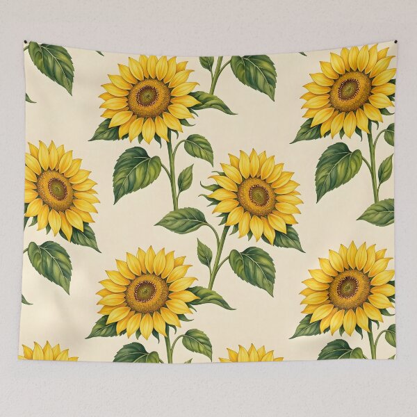 Item preview, Golden Sunflower Garden Pattern designed and sold by Sybille-Yates.