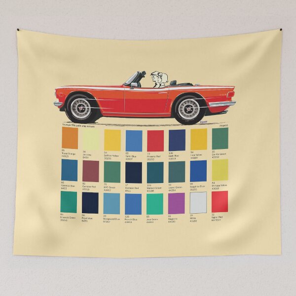 Item preview, Early UK spec TR6 in Pimento Red – plus other colour options designed and sold by Bigs66.