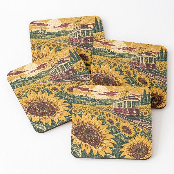 Item preview, Tram among the Sunflowers designed and sold by DrizzyV.
