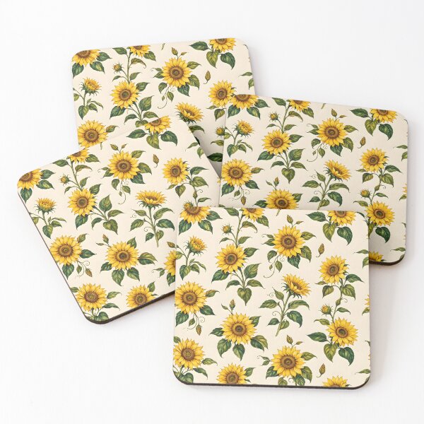 Item preview, Golden Sunflower Garden Pattern designed and sold by Sybille-Yates.