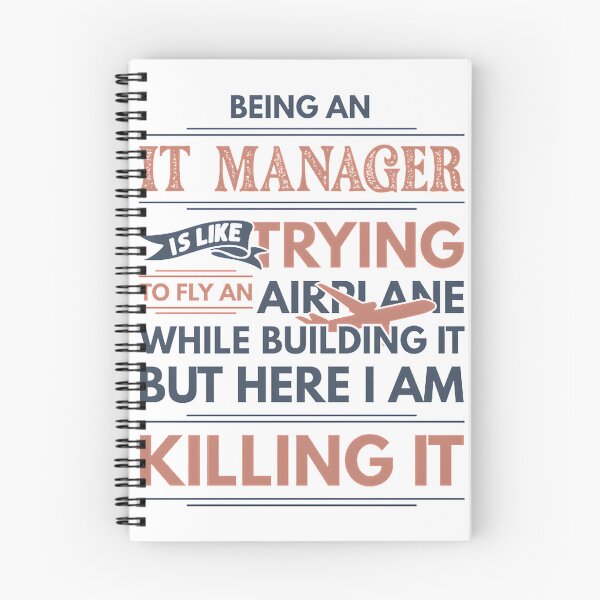 Item preview, Funny IT Manager Design - Flying an Airplane While Building It - Humorous Gift Idea for Tech Leaders designed and sold by mohamede123simo.