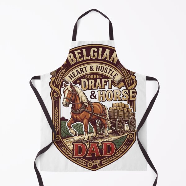 Item preview, Belgian Draft Horse Dad - Heart & Hustle Vintage Farm Art designed and sold by designwiss.