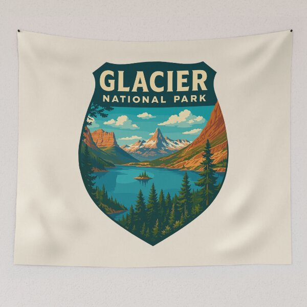 Item preview, Glacier National Park Sticker designed and sold by Gideon Emmerich.