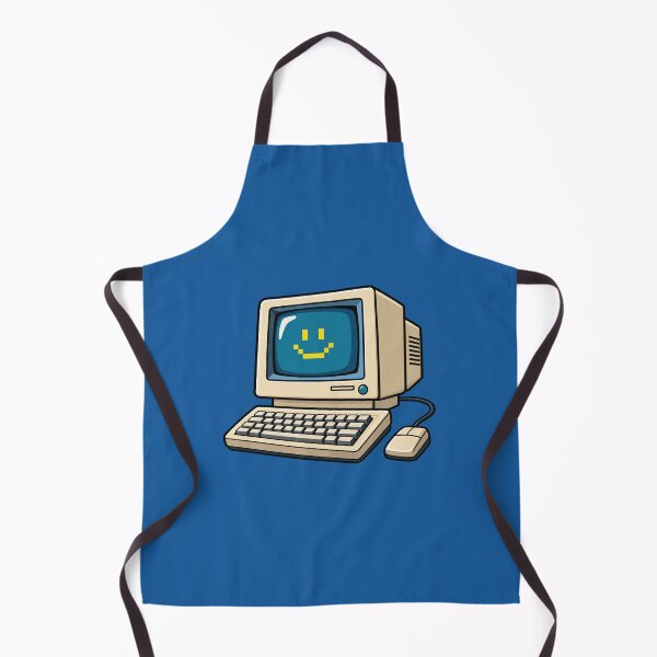 Item preview, Retro Computer Vibes – Cute Vintage PC and Pixel Smile Graphic designed and sold by AbstractBEE.