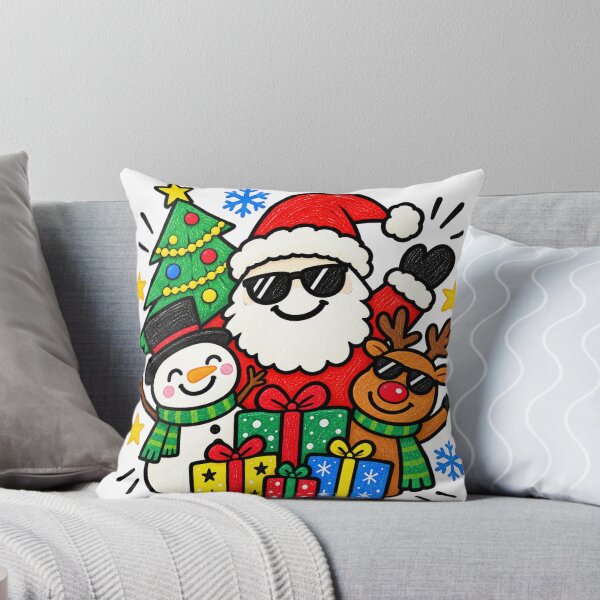 Item preview, Funny Christmas Santa Claus in Sunglasses – Cute Holiday Doodle Art  designed and sold by medo-shop7.