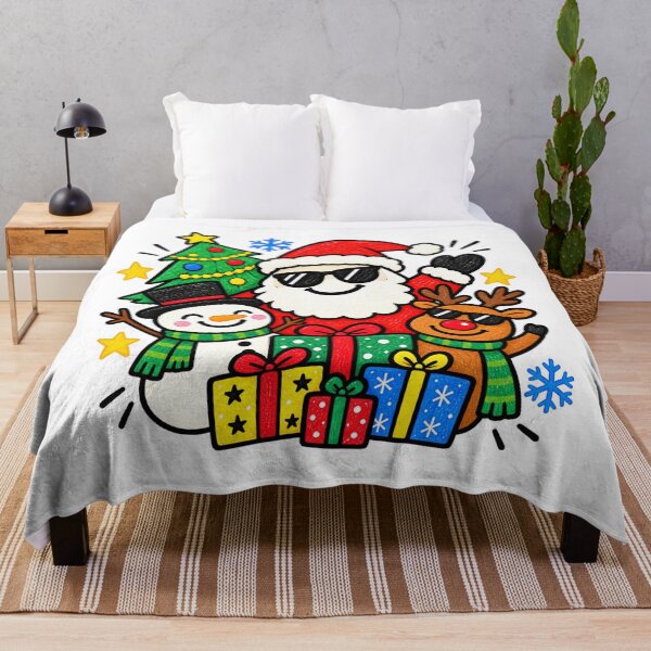 Item preview, Funny Christmas Santa Claus in Sunglasses – Cute Holiday Doodle Art designed and sold by medo-shop7.