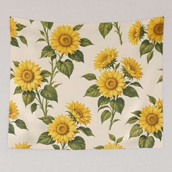 Item preview, Golden Sunflower Garden Pattern designed and sold by Sybille-Yates.