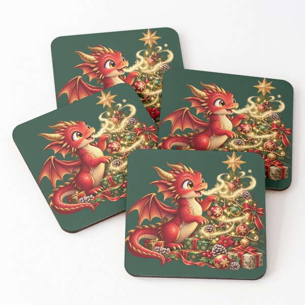 Item preview, Little Dragon's Sparkling First Christmas designed and sold by TrinovaCreates.