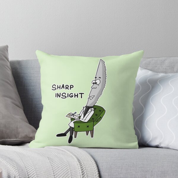 Item preview, Sharp Insight | Funny Therapist Knife Visual Pun Sticker designed and sold by MyxaART.