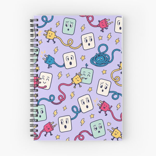 Item preview, Electrical Outlet Funny Pattern | Surprised Wall Sockets and Friendly Plugs on Curly Cords designed and sold by DebugLab.