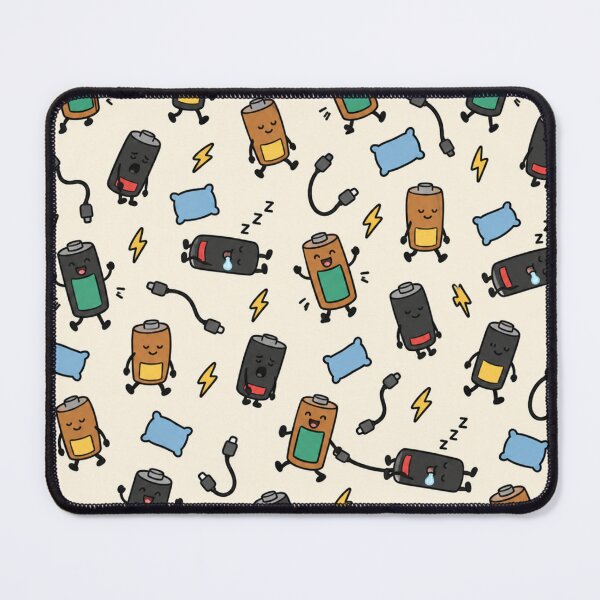Item preview, Dead Battery Funny Pattern | Cute Batteries from Fully Charged to Fast Asleep designed and sold by DebugLab.