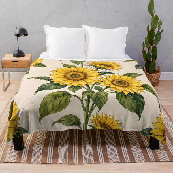 Item preview, Golden Sunflower Garden Pattern designed and sold by Sybille-Yates.